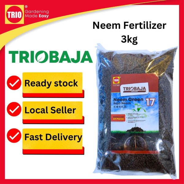 TRIOBaja Neem Green Organic Fertilizer/ TRIOBaja Organik Neem/ 苦楝有机肥 - 3kg