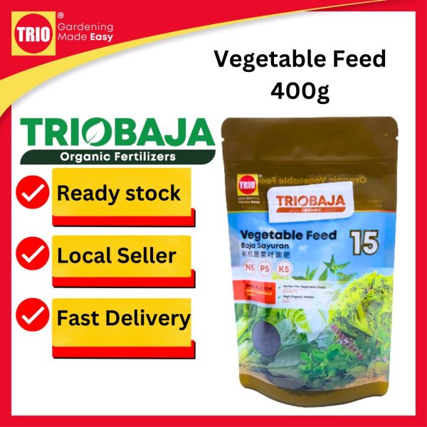 TRIOBaja Vegetable Feed Organic Fertilizer/ TRIOBaja Organik Sayuran/ 有机蔬菜叶面肥 - 400g