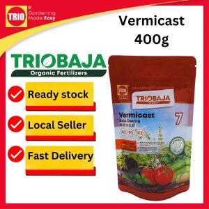 TRIOBaja Vermicast Organic Fertilizer/ TRIOBaja Organik Cacing/ 蚯蚓有机肥 - 400g