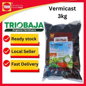 TRIOBaja Vermicast Organic Fertilizer/ TRIOBaja Organik Cacing/ 蚯蚓有机肥 - 3kg